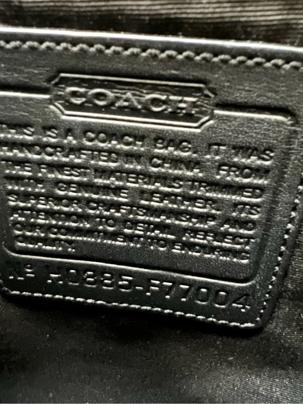Coach Black Signature Hudson Messenger with Adjustable Strap